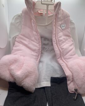 Juicy Couture Zip-Up Vest, Pink, Size 2T
