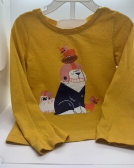 Cat & Jack Long-Sleeved Football Shirt, 4T