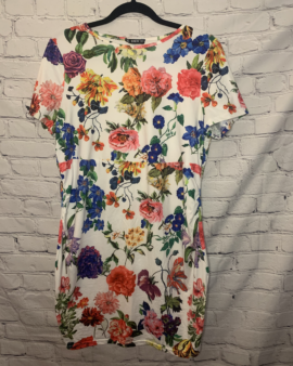 X-Large Maternity, Shein Short Sleeved White Floral Dress