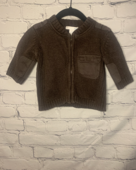 4T Boy’s H&M Boy’s Brown Sweater Zip Up