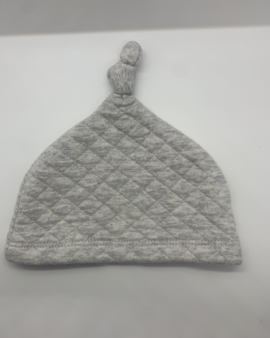 Newborn Koala Baby’s Hat with Top Knot with Stich Pattern