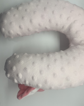 Pink Neck Pillow with Elephant on One End
