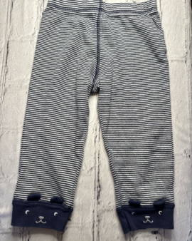 Carter’s 18 Mo, leggings, navy and white stripe detail w. animal detail on ankles