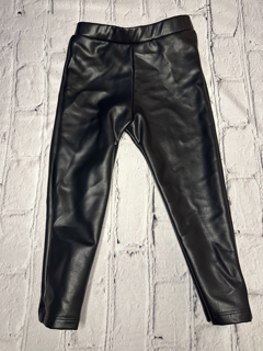 Zara, 18-24 Mo, Black Faux Leather Leggings