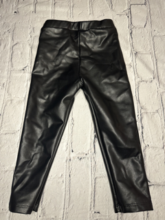 Zara, 18-24 Mo, Black Faux Leather Leggings
