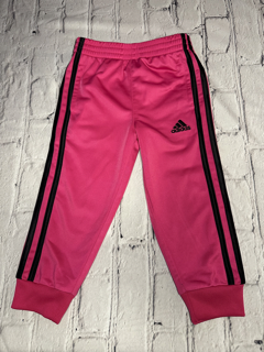 Adidas, 2T, Pink and Black sweatpants