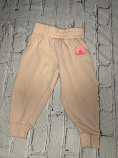 Champion, 24 Mo, Pink sweatpant joggers w/ champion detail on left side