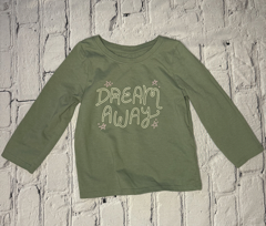 Cat & Jack Long Sleeved, 18Mo,green w/ “Dream Always” detail on front