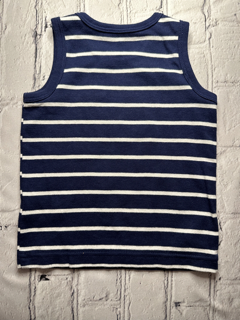 Carter’s ‘just one you’, 18 Mo, Navy tank top w. white stripes, whale detail on front