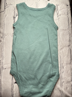 Carter’s, 24 Mo, tank top, green w. “Little Guy” w. hippo detail on front