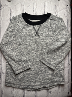 Cat & Jack, 18 Mo, long sleeve sweater, gray w. black collar detail