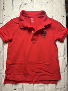 Ralph Lauren, 18 Mo, red w/ polo bear detail on front